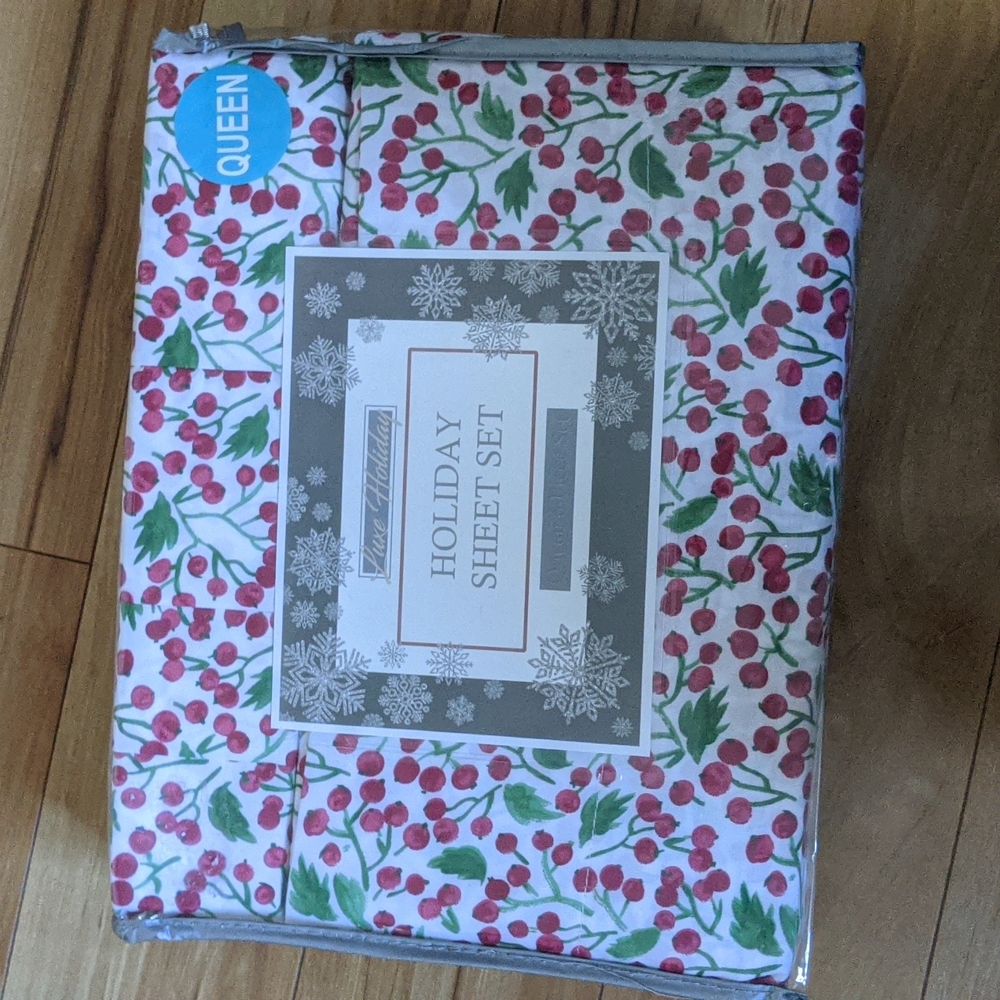 Queen Holiday Sheet Set